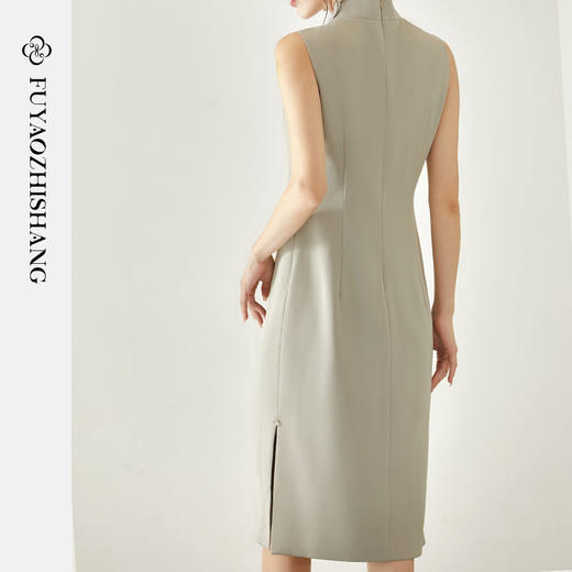 FUYAO扶摇 新中式旗袍清冷感气质拍卖师连衣裙时尚别致独特裙子 商品图2