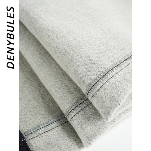 DENYBULES竹纤维超细旦加绒微解构香蕉牛仔拖地裤DB8108 商品图2