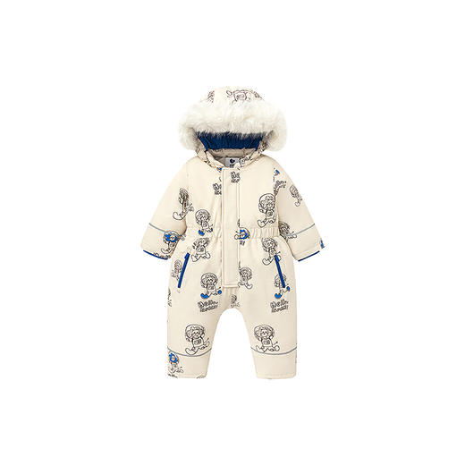 【真心绒】迷你巴拉男女童三防羽绒连体衣可拆卸保暖爬服2025冬 商品图4