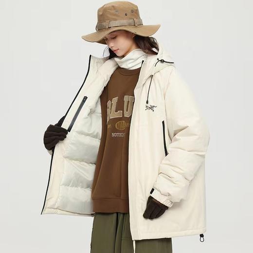 D102903限定羽绒棉服登山服25年冬季工装连帽棉衣男女同款 商品图8