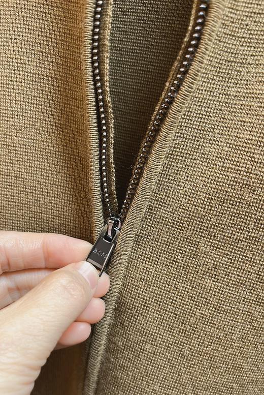 1029-4  纯圆正 极其限量 BS男士拉链针织外套 老朱176/146穿L 商品图6