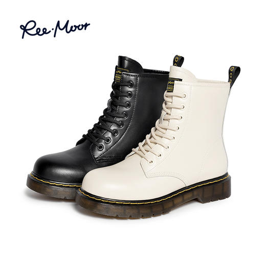 REEMOOR睿慕丨2025年秋冬时尚简约英伦风马丁靴R1L352 商品图0