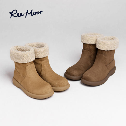 REEMOOR睿慕丨2025年秋冬简约户外休闲厚底雪地靴R15501 商品图0
