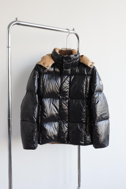 M0nc1er p@rana男士黑金漆面连帽短款羽绒服 YR181 商品图2