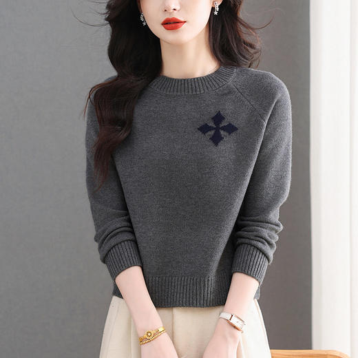 CC高级感好看的毛衣小个子冬装上衣2025新款高腰气质显瘦打底衫女厚 商品图1