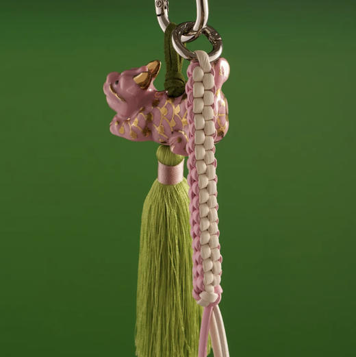 喜行乐/粉麒麟流苏玉米结车挂/包挂链 商品图4