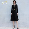 AD高级感小V领西装套装裙女2024新款短外套收腰西服裙子两件套秋 商品缩略图0
