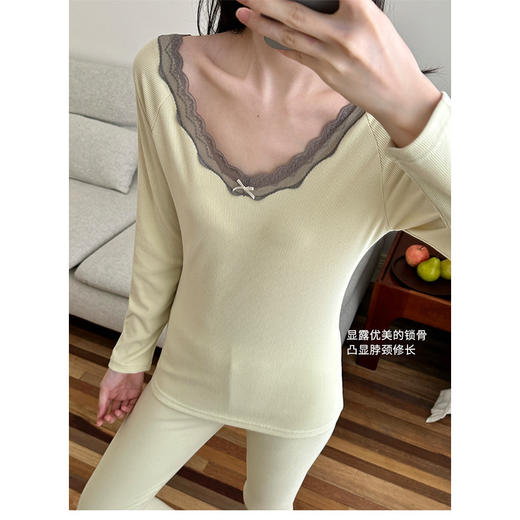 高弹保暖女打底套装-纪念日百货门店同款167643606 商品图0
