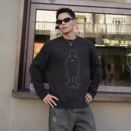 写素  撞色毛衣 商品图1