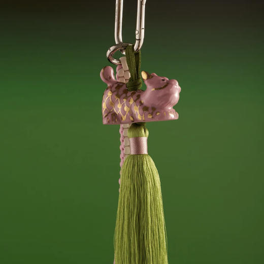 喜行乐/粉麒麟流苏玉米结车挂/包挂链 商品图2