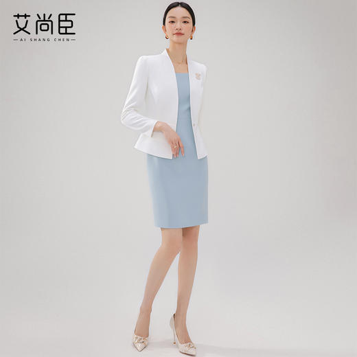 艾尚臣2024春款气质美学职业西装套装女正装经理套裙工作服高级感 商品图3