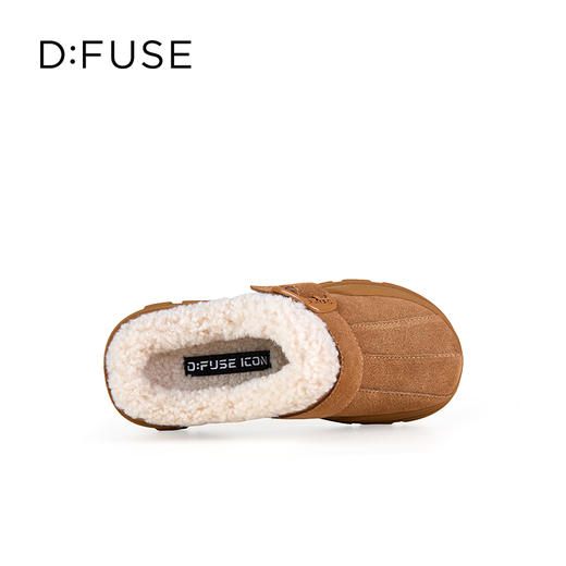 Dfuse迪芙斯2025冬季新款户外风雪地靴毛绒低帮大头勃肯靴DFD4110127 商品图5