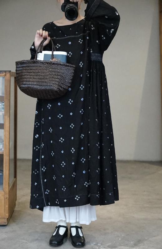 Maku复古刺绣圆领连衣裙 商品图8