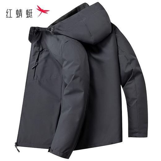 红蜻蜓商务夹克防风外套男2025春秋季新款防泼水户外休闲男士上衣 商品图3