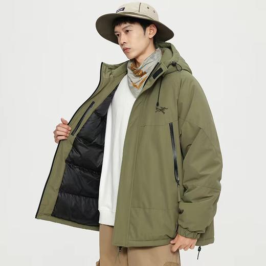 D102903限定羽绒棉服登山服25年冬季工装连帽棉衣男女同款 商品图5