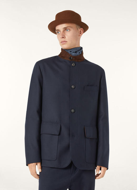 Loro Piana 100%羊绒Storm System 藏蓝色 Roadster 夹克「40款可选」 商品图0