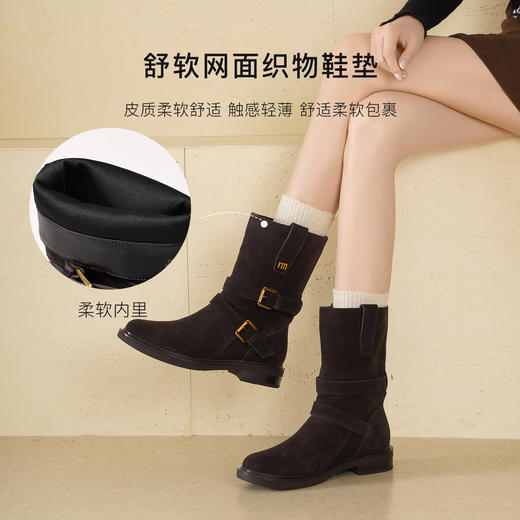 REEMOOR睿慕丨2025年秋冬新款西部靴美拉德氛围感 商品图8