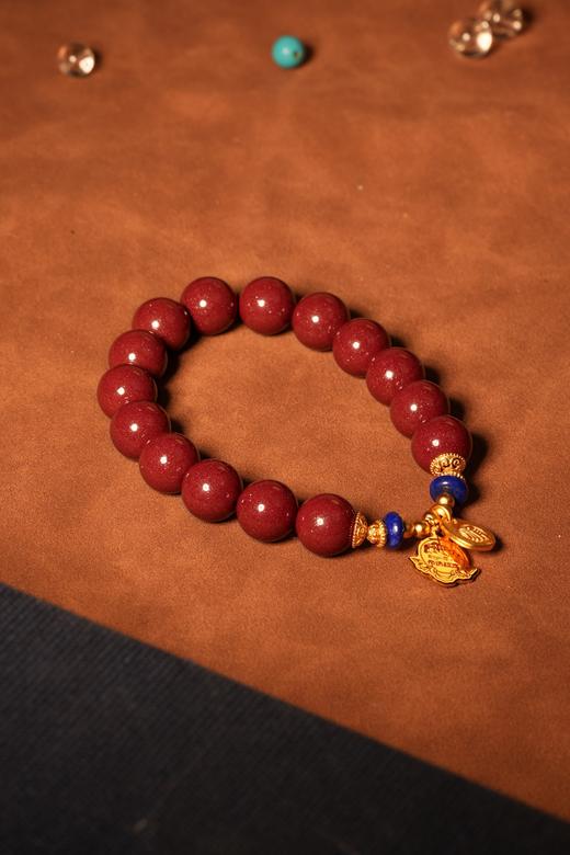 朱砂紫金砂挂坠手串 商品图1