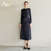 AD灰色西服套装气质女神范高端名媛西装两件套上流社会职业装伞裙 商品缩略图1