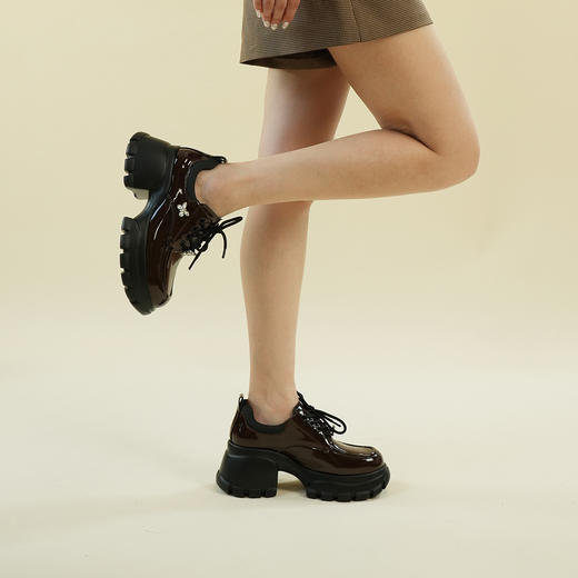 Westory2025年秋季细带深口鞋四季百搭厚底乐福鞋W25CM76341 商品图5