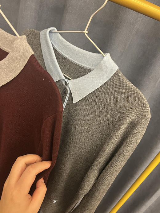 专供实体线下！18支极*细全羊毛！音の+同款~！翻领刺绣针织衫！ 商品图6