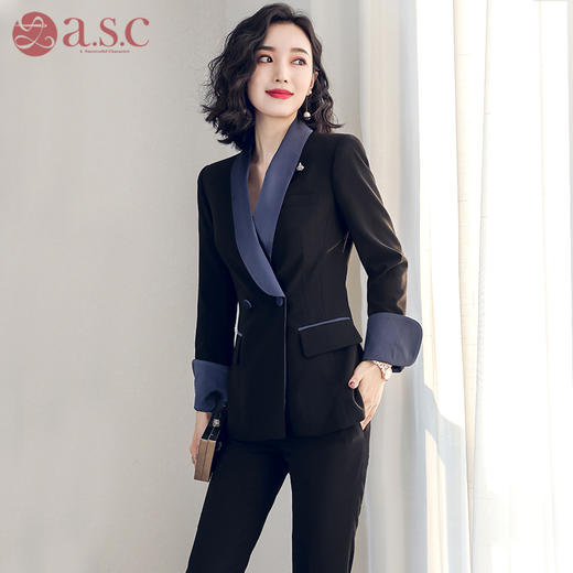 西服新款休闲套装时尚OL正装女装面试工装气质修身职业装女士西装 商品图4