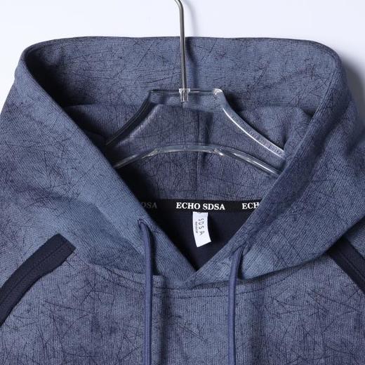 WY1243SDSA秋冬新款痞帅男装潮牌扎染织带刺绣标抽绳连帽卫衣百搭时尚 商品图2