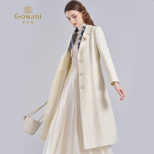 乔万尼大衣女秋冬高级感冬季新款小香风毛呢外套ET4A890 商品图1