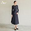 AD灰色西服套装气质女神范高端名媛西装两件套上流社会职业装伞裙 商品缩略图0