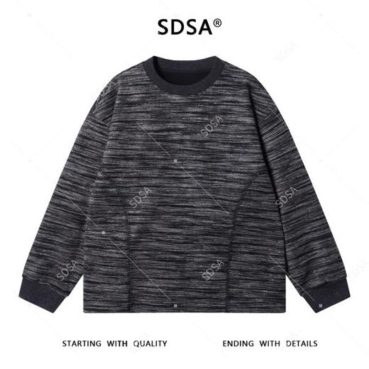 52089SDSA男士秋冬新款痞帅男装韩版扎染撞色缝线设计圆领卫衣百搭时尚 商品图1