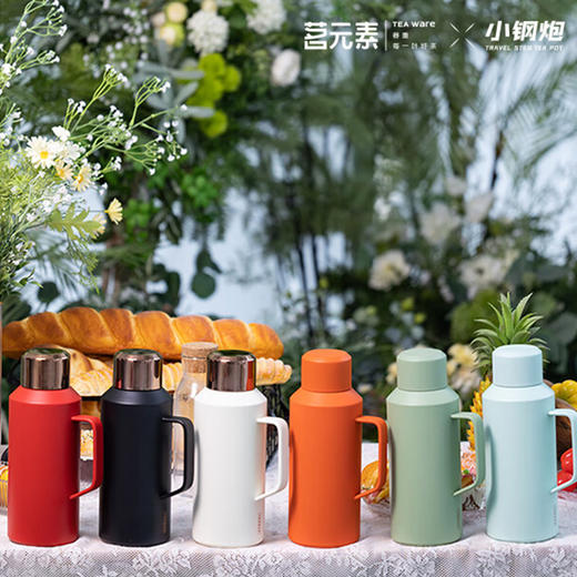 茗元素 小钢炮系列900ml焖茶壶一人壶316不锈钢 商品图3