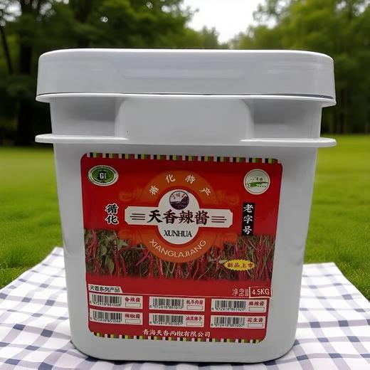 青海循化天香清真香辣酱 辣椒酱大桶商用饭店用4.5KG装老牌子 商品图2