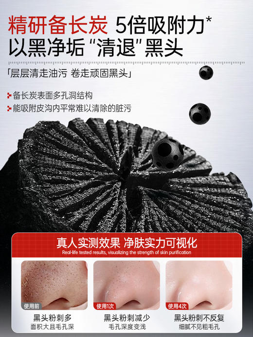 【深清洁 细毛孔】透真备长炭深层清洁面膜 150g 商品图2