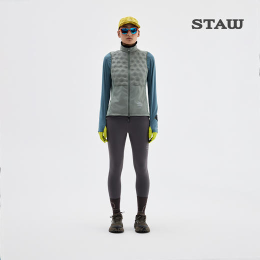 STAW世拓-5度狠稳腰包抓绒紧身长裤厚绒保暖跑步运动瑜伽加绒裤子 商品图3