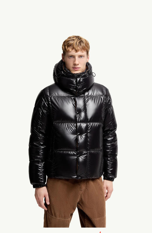 M0nc1er p@rana男士黑金漆面连帽短款羽绒服 YR181 商品图0