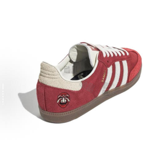 韩国🇰🇷限定红脸谱samba 情侣款德训鞋复古休闲板鞋   是一眼爱上的复古红色三叶草 简直是行走的亮点 不愧是jennie同款！ 商品图2