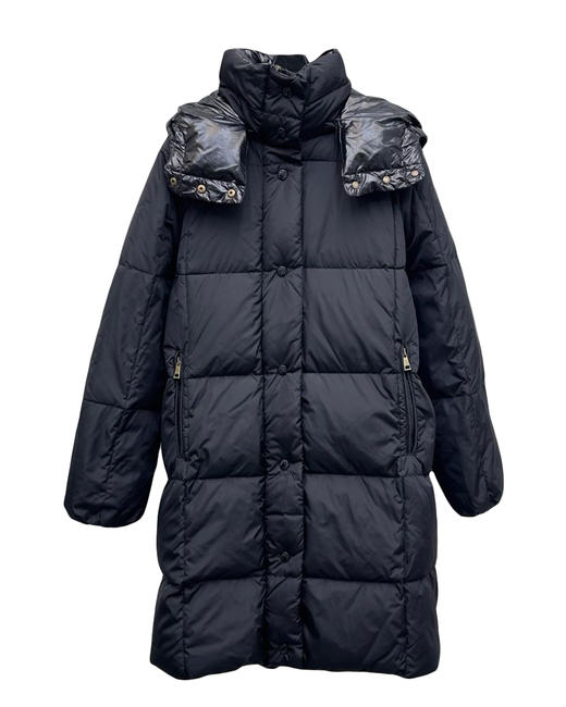 女款可拆卸帽长款羽绒服018 商品图0