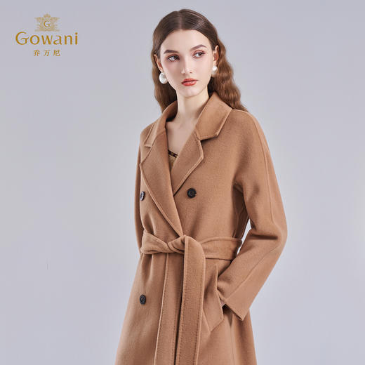 【羊绒】乔万尼羊毛羊绒大衣外套女秋冬气质收腰高级感ET4A902 商品图1