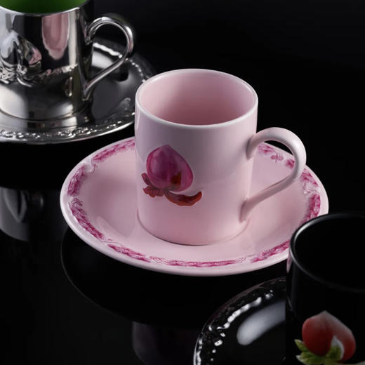 喜行乐/福禄桃咖啡杯碟组合 粉 商品图8