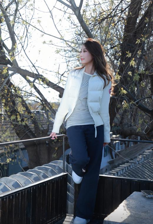 Canada goose 加拿大鹅HyBridge Wide Quit 6506W 女款立领针织袖羽绒服（EJ） 商品图2