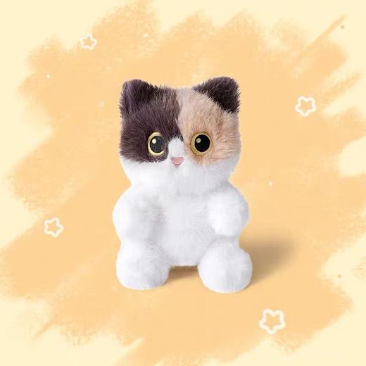 可爱卡通猫咪毛绒公仔挂件 坐姿款-掌中宝猫系列-15CM-混色（款式随机款） 商品图0