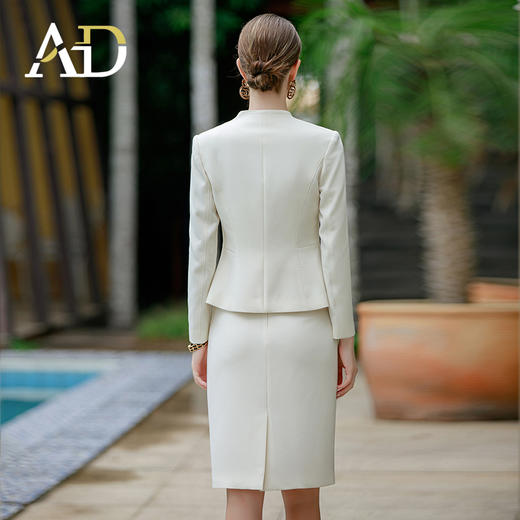 AD职业装气质女神范套装无领西装外套女高端职业正装经理工作服 商品图4
