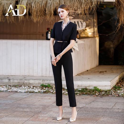 AD总裁范经理工作服女气质女神范西装套装高端黑色商务工装正装裙 商品图3