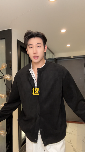 SDSA秋冬新款痞帅男装休闲简约拼接撞色纽扣开衫假两件针织衫毛衣