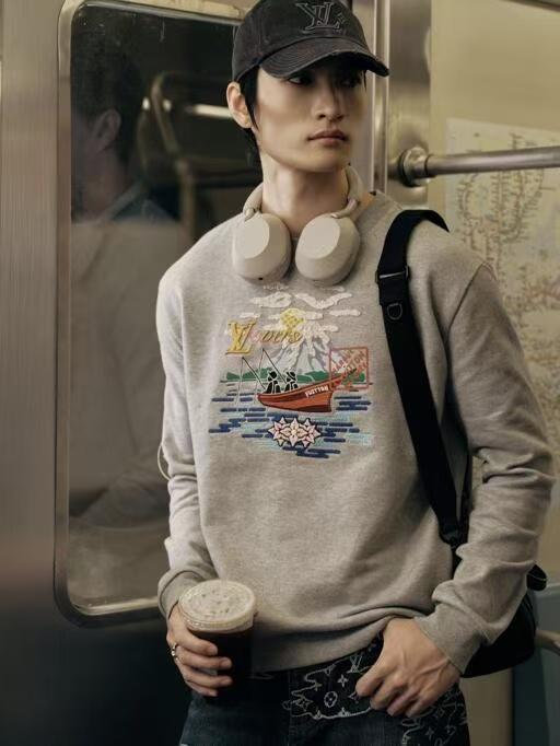 驴家 25ssNigo泛舟垂钓刺绣圆领卫衣 男女同款（DY） 商品图7