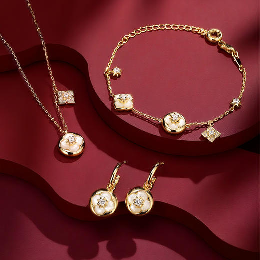 朱炳仁铜 好柿发生首饰三件套 商品图2