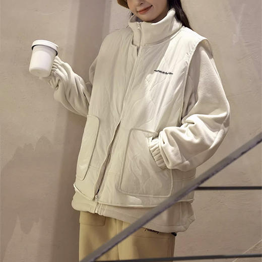 裁缝学苑AQ563日系摇粒绒立领外套纸样马甲可拆卸服装打版裁剪 商品图5