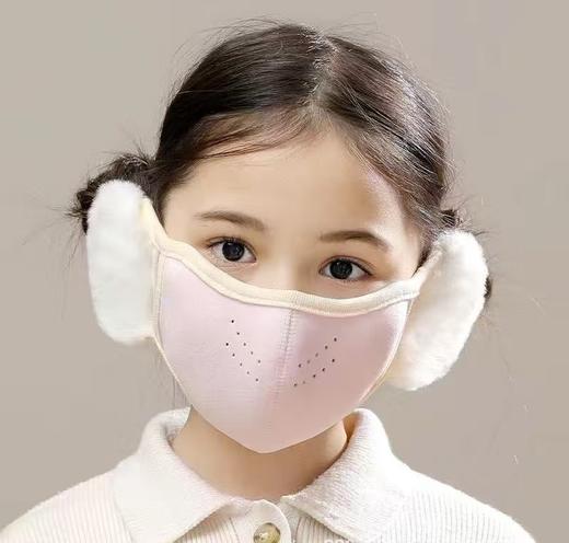 💥买一送一❗💰16.9到手2个❗【（儿童款 2个/组 ）二合一护耳保暖云朵亲子款口罩】加厚防风🔥 ·保暖防寒面罩‼⚡耳罩➕口罩，☺️二合一设计❗~ 某宝同款都要59/个❌咱低至💰8.45/个 商品图3