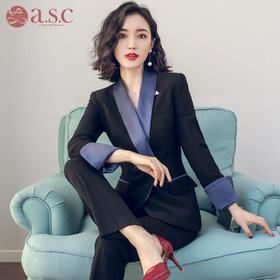 西服新款休闲套装时尚OL正装女装面试工装气质修身职业装女士西装