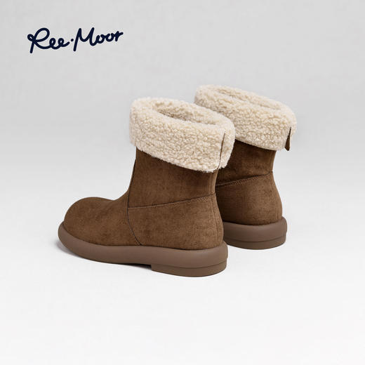 REEMOOR睿慕丨2025年秋冬简约户外休闲厚底雪地靴R15501 商品图6